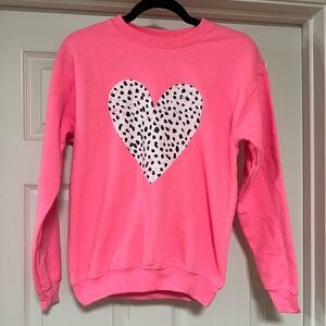 Pink Heart Sweater